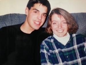 During our college dating years. Probably 1993.